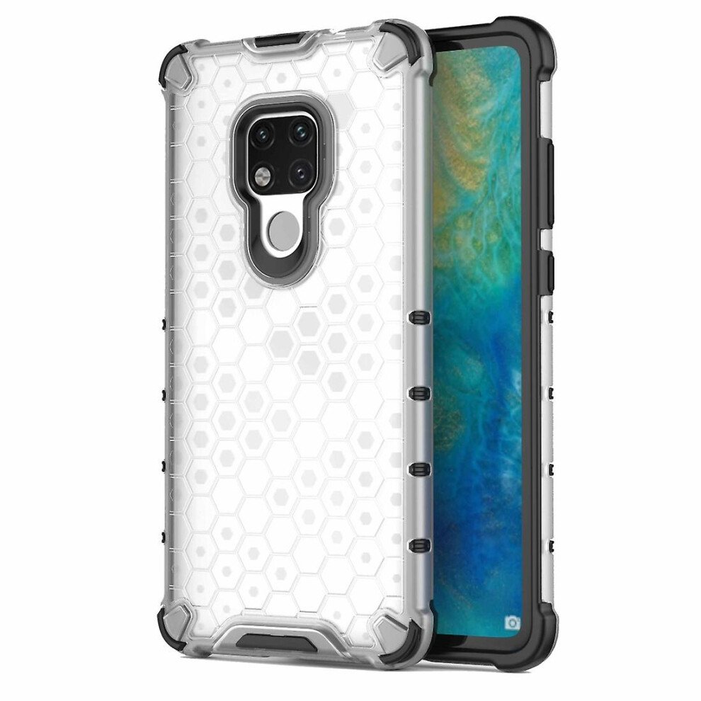 (Transparent) Honeycomb Shockproof Pc   Tpu Case For Huawei Mate 20