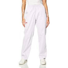 Cherokee womens Signature Elastic Waist medical scrubs pants White XX-Small US