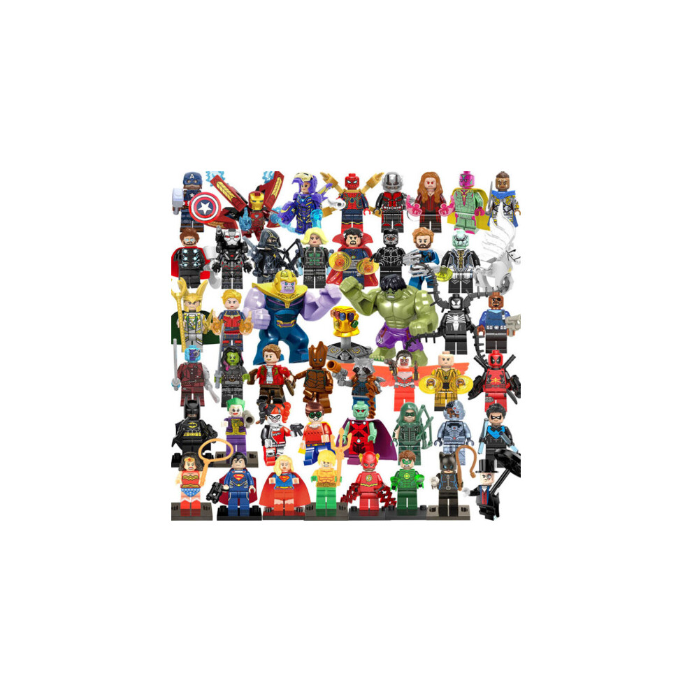Enekio 48Pcs Dc Marvel Superheroes Minifigures Toys