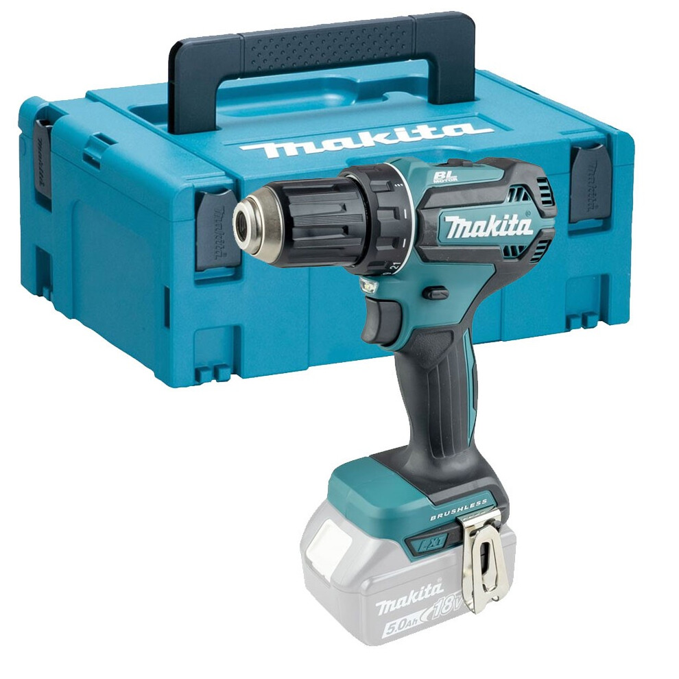 Makita DDF485ZJ 18V LXT Lithium Ion Brushless Drill Driver 2 Speed Bare + Makpac
