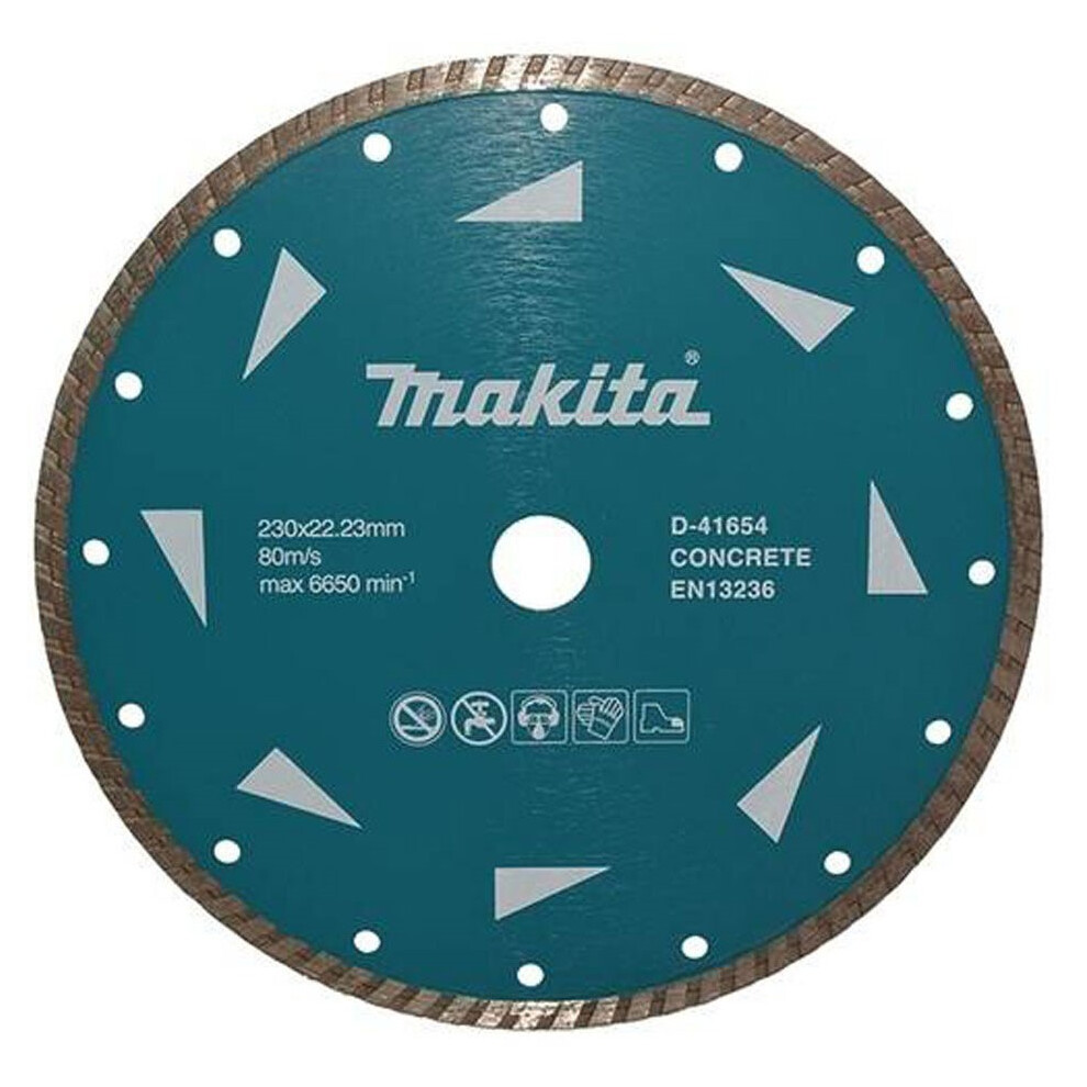 Makita Wave Diamond Segmented Cutting Wheel Saw Blade 230mm 22mm For DCE090