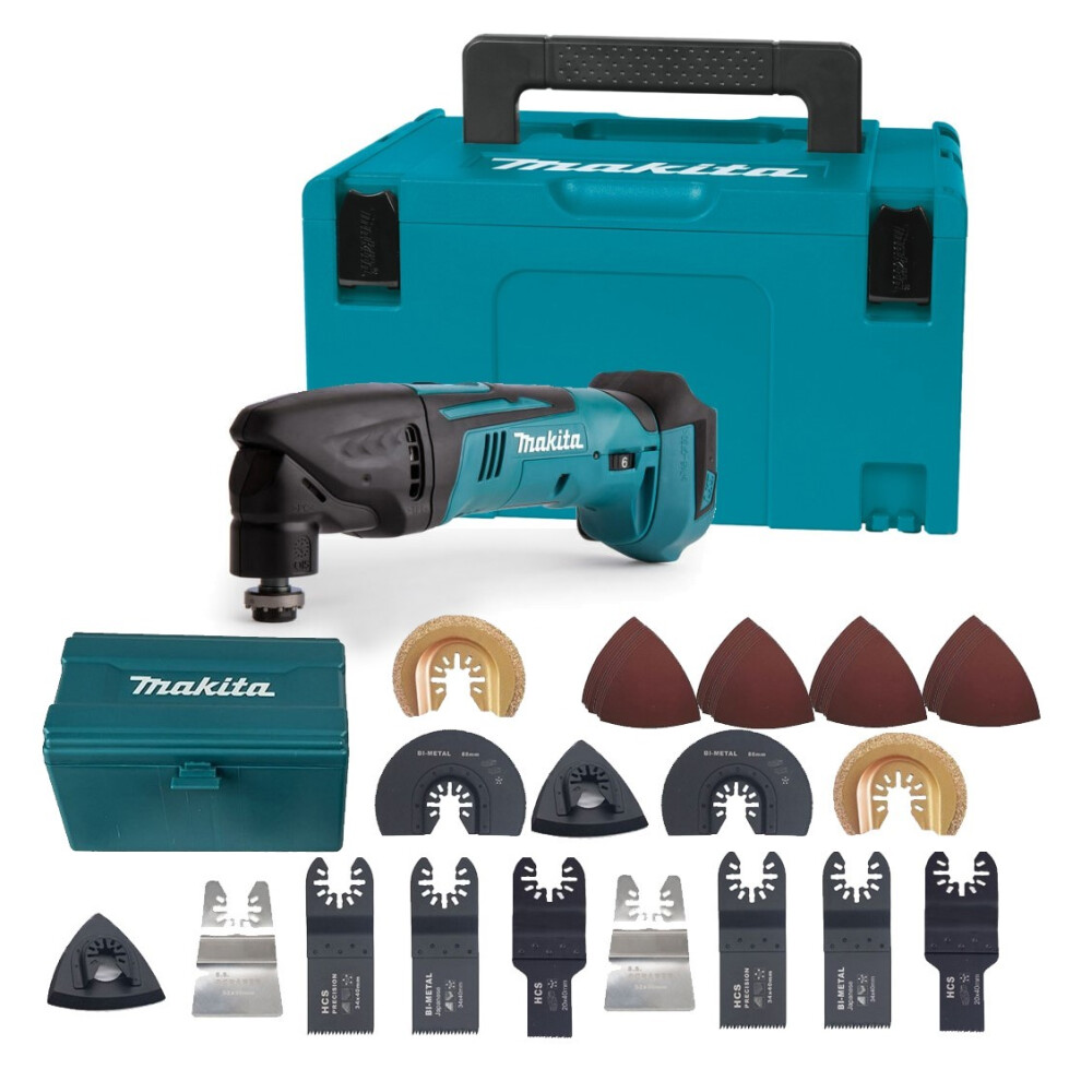 Makita DTM50Z 18v LXT Lithium Cordless Multi Tool Multi Tool Makpac + 54 Access