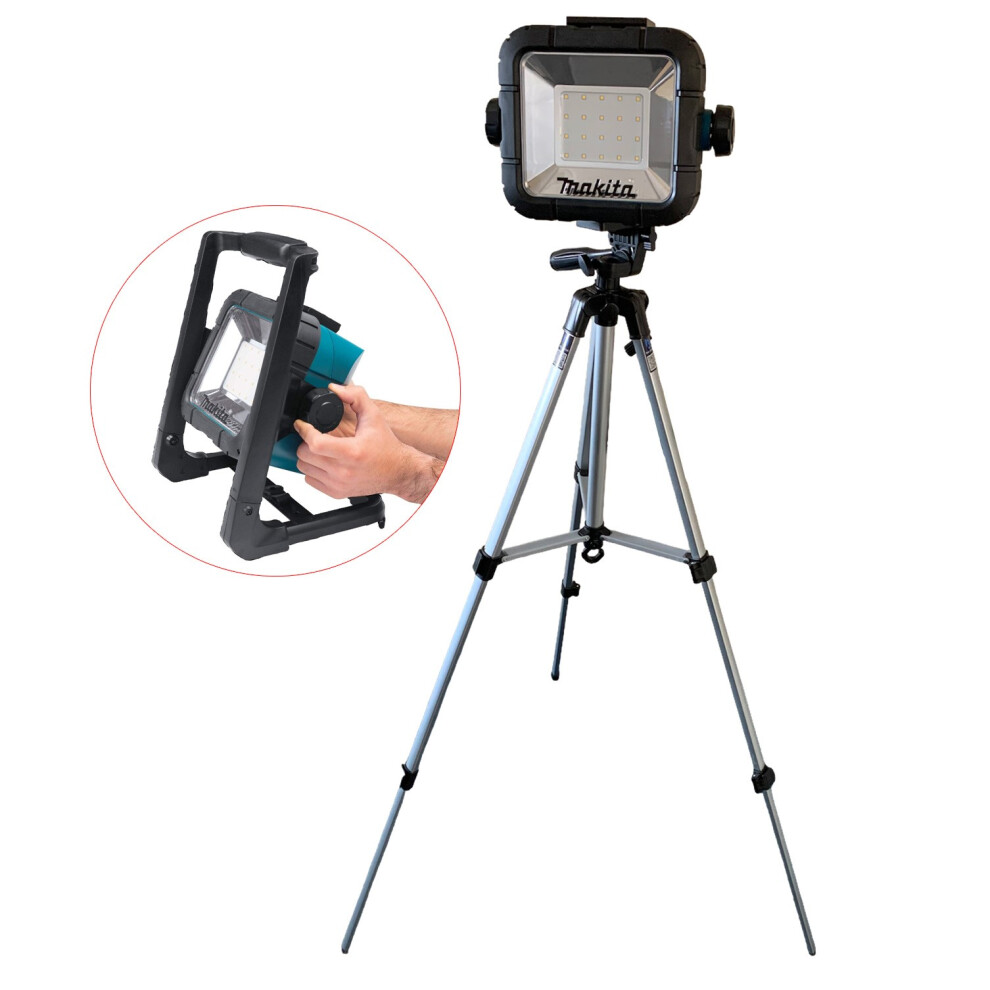 Makita DML805 18v 240v LXT Li-Ion LED Work Light Site Light + Tripod Stand + Bag
