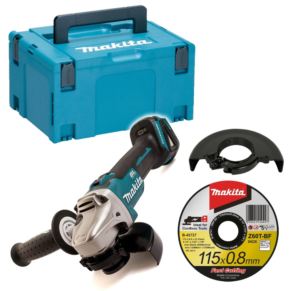 Makita DGA504ZJ 18v Brushless 115mm Angle Grinder Lithium - Bare Tool + Case