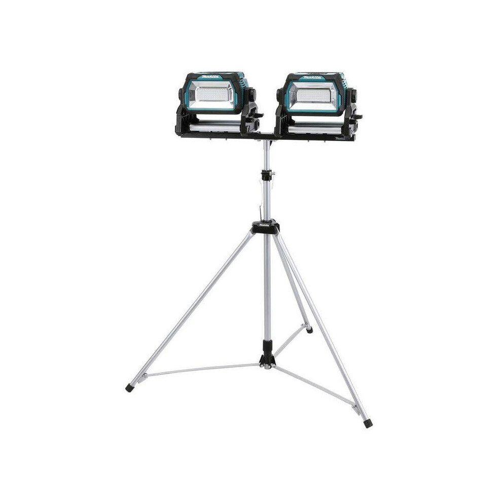 Makita DML809 18v 110v LXT Li-Ion LED Work Light Site Torch Twin Pack & Tripod