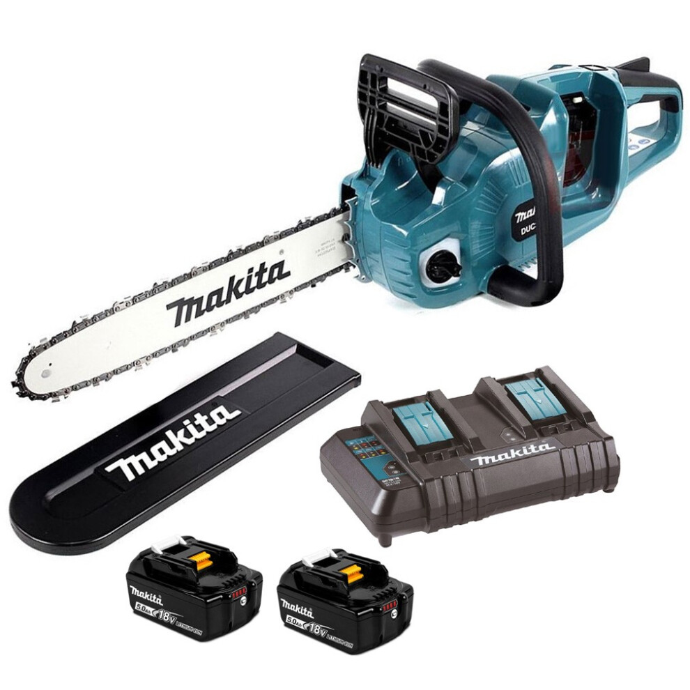 Makita DUC353CT2 Twin 18v / 36v LXT Cordless 35cm Chainsaw DUC353 2 x 5.0ah