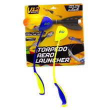 V12 Torpedo Aero Launcher Set | Outdoor Rocket Throwing Toy Catching Rocket Game For Kids | Flying Rocket For Kids