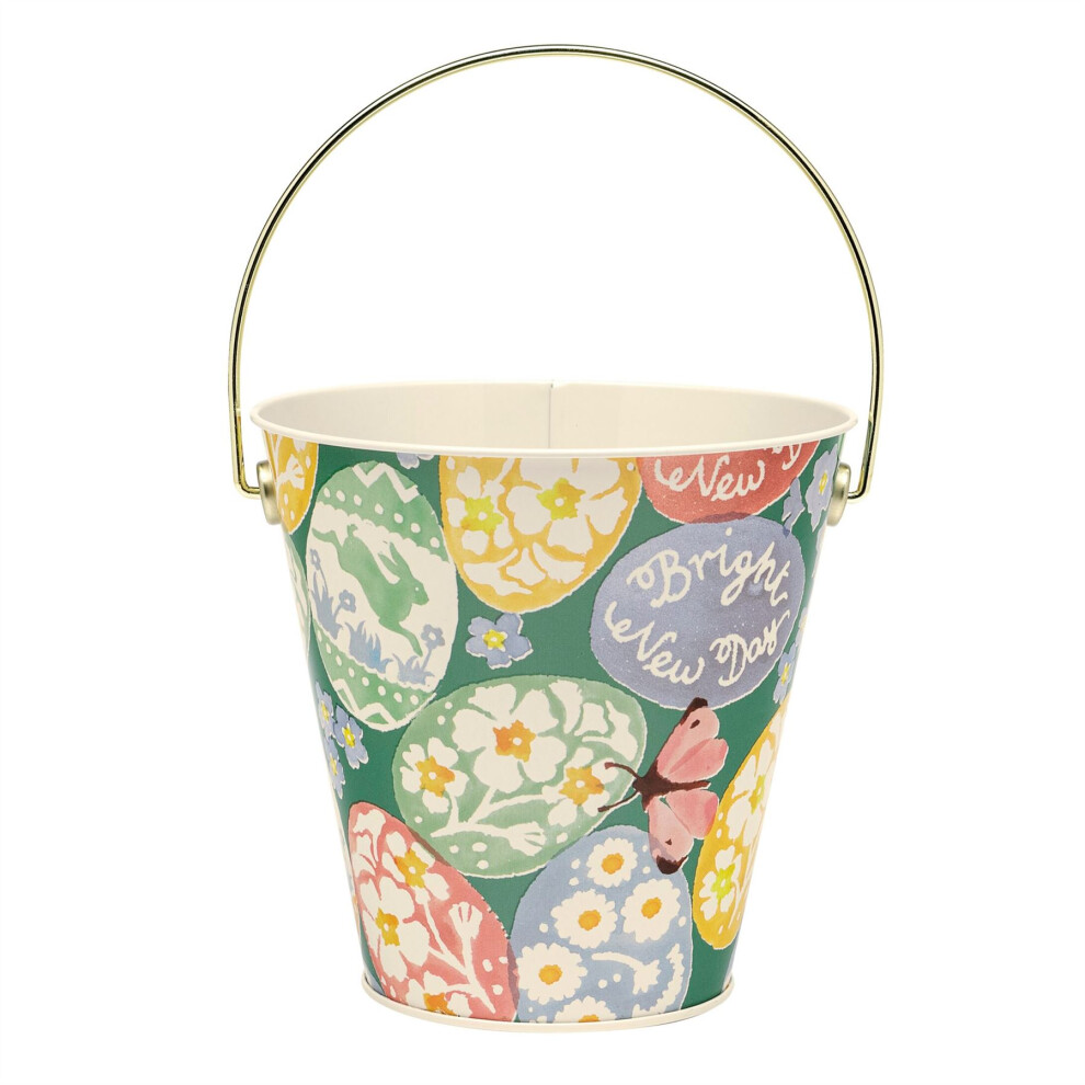 Emma Bridgewater - Easter Egg Hunt Treat Tin | Easter Basket Tin Easter Egg Collection Bucket With Handle | Candy Bucket Pail - Easter Gifts