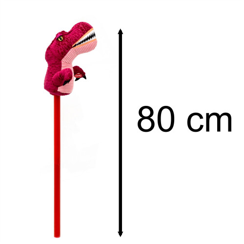 Red T-rex Dinosaur Hobby Horse With Sound | Kids Dinosaur Stick Horse ...