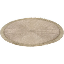 Champagne Gold Placemat | Round Woven Gold Shimmer Table Placemat | Kitchen Dining Table Place Mat - 35cm