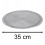 Carousel Silver Shimmer Placemat | Round Woven Silver Table Placemat | Kitchen Dining Table Place Mat - 35cm 3