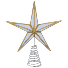 Mirrored Star Christmas Tree Topper | Gold Silver Tree Top Acrylic Star | Christmas Star Tree Topper - 30cm