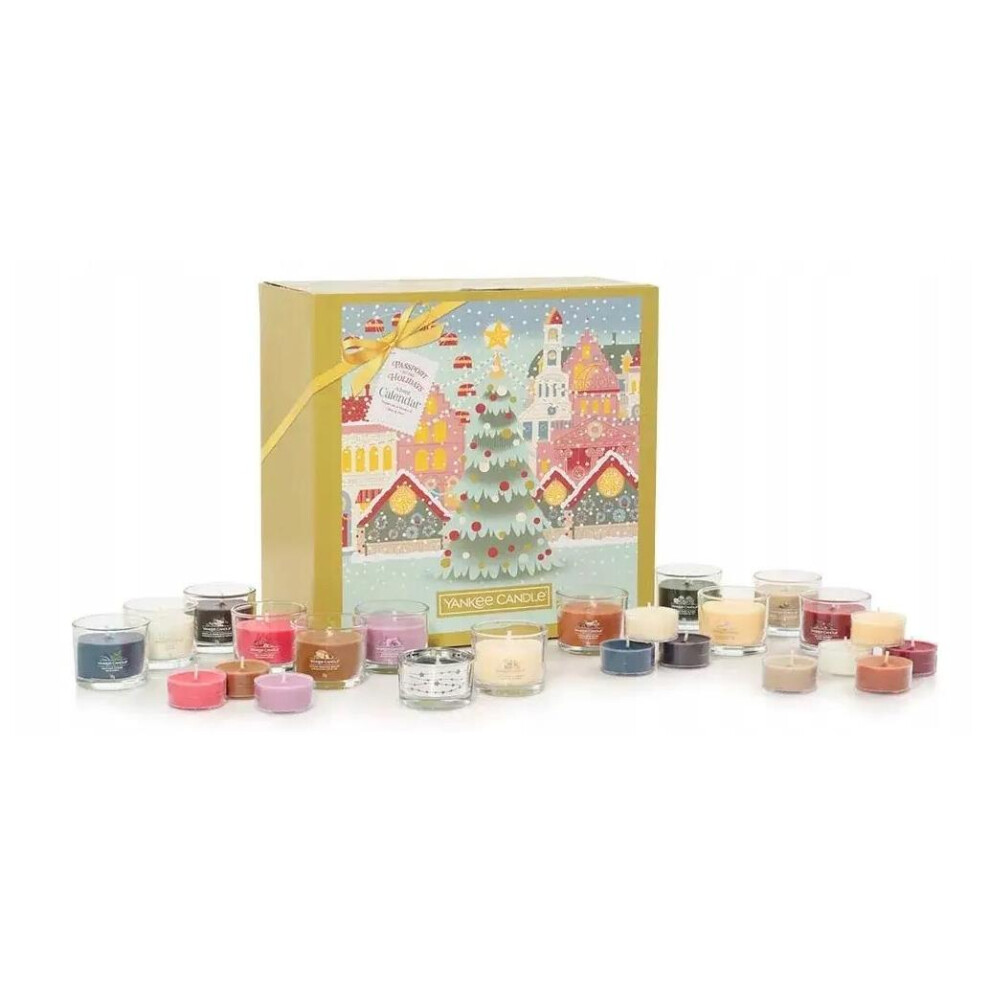Christmas Tealight Candle Advent Calendar | Christmas Scented Tea Light Candles Advent Calendar | Christmas Advent Tea Light Candle Calendar Gift Set