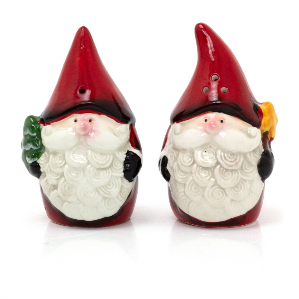 Christmas Gonk Salt and Pepper Pots | Festive Santa Salt And Pepper Set Xmas Salt And Pepper Shakers | Nordic Gnome Christmas Cruet Sets