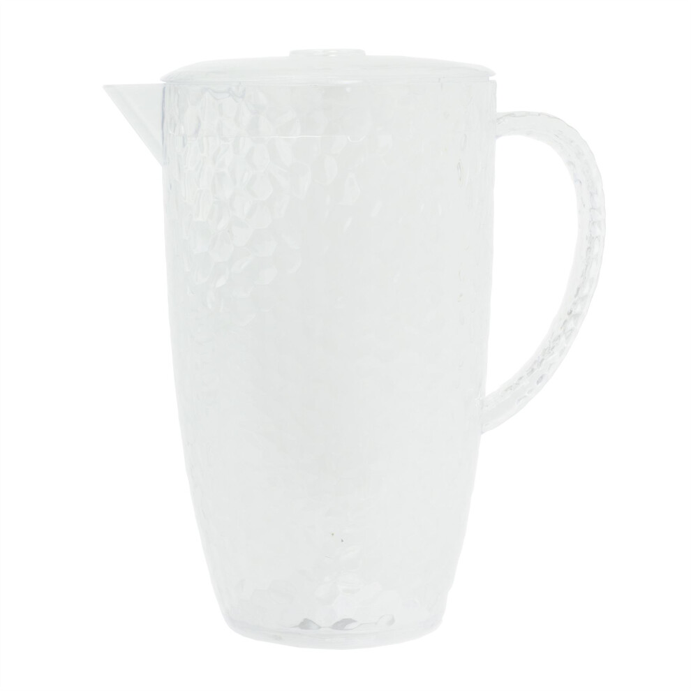 2 Litre Water Jug Pitcher Reusable Drinkware | Bubble Effect Plastic Juice Pitcher Garden Drinks Jug with Lid | Outdoor Jug Picnic Water Pitcher Jug