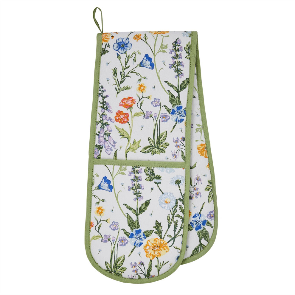 Ulster Weavers Cottage Garden Double Oven Glove | Heat Resistant Padded Kitchen Oven Gloves | Protective Cooking Baking Double Oven Mitt
