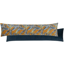 Ebon Wilds Draught Excluder Saffron | Exotic Lizard Draught Excluder For Doors Door Draught Cushion | Velvet Fabric Draft Excluder Door Cushion - 88cm
