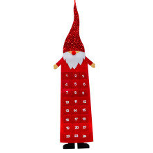 Santa Christmas Advent Calendar | Reusable Santa Claus Felt Fabric 24 Pocket Advent Calendar | Christmas Advent Hanging Calendar - 123cm