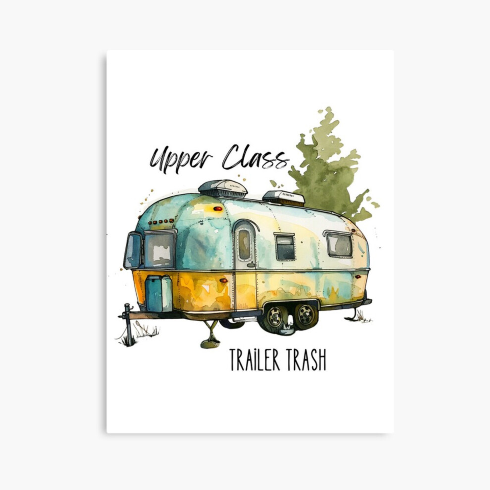 (Upper Class Trailer Trash=1619) Canvas Print DIY Framed Kit Wall Art Room Decor 16x20 inch or 18x18