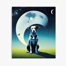 (Cute dog photo art=4619) Canvas Print DIY Framed Kit Wall Art Room Decor 16x20 inch or 18x18"