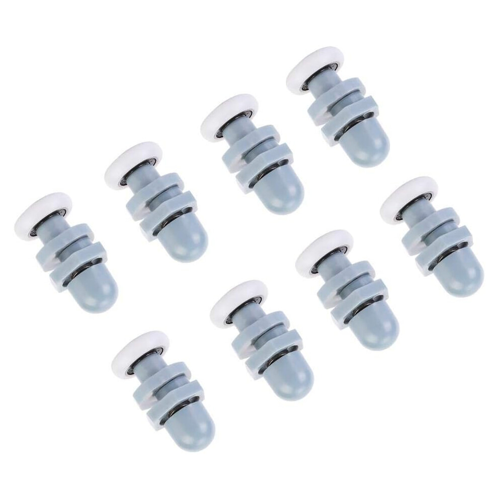 8Pcs Durable Plastic Shower Door Runners Sliding Track Roller Bathroom Glass For Replacement Parts(20Mm) 9469042586889