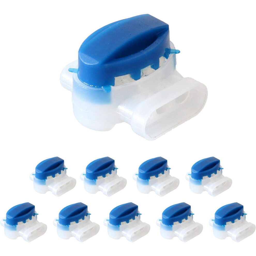Cable Connector 10X Connectors For Perimeter Wire, Repair Kit For Robot Lawnmower Cables, Cable Clamp, For Connecting Cable Ends 9469042588296