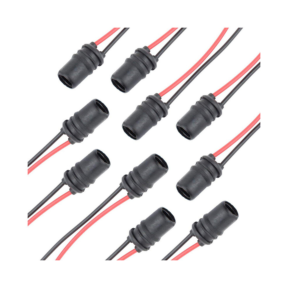 10Pcs T10 W5w 194 Led Bulbs Sockets Pre-Wired Harness Connector Adapter For Car Truck Motorcycle 9469042590206