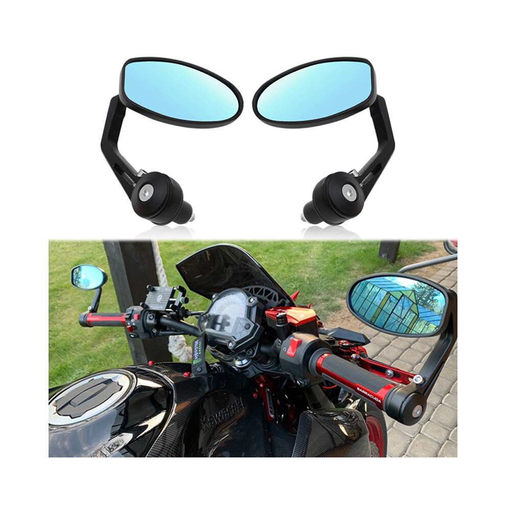 1 Motorcycle Rearview Mirrors,7/8" 22Mm Handlebar End Mirror,Anti-Glare Side Mirrors For Motorcycle Cruiser Scooter Ducati Yamaha Suzuki Kawasaki 9469042590213