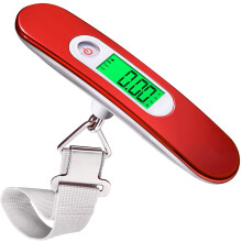Bilancia elettronica per bagagli Bilancia digitale portatile per bagagli Max 50 kg Bilancia elettronica/Funzione tara/Viaggio/Shopping/Uso domestico/E