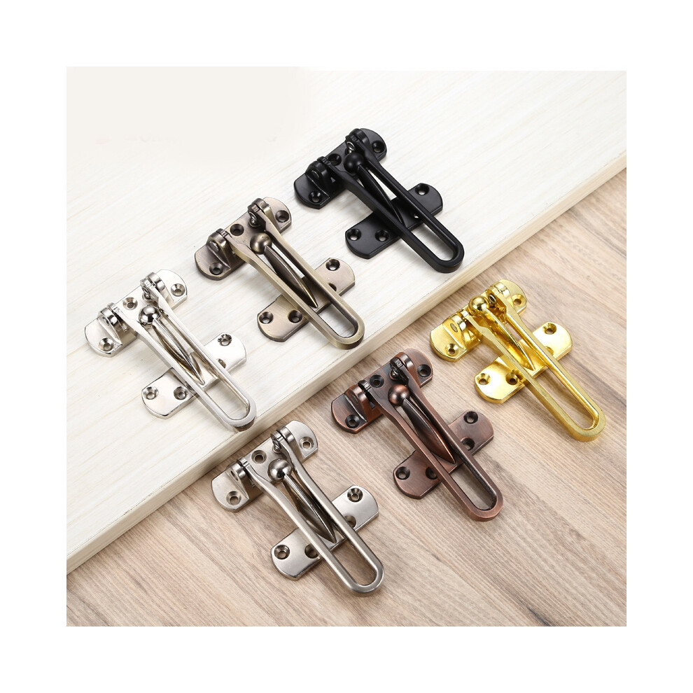 6Pcs Zinc Alloy Hasp Latch Door Lock Security Chain Limiter Lock For Window Door Cupboard 9469042592248