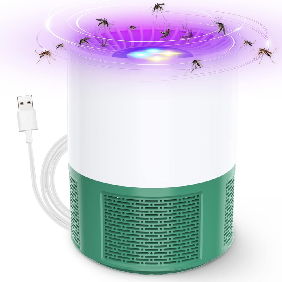 Mosquito Killer Lamp, UV Electric Mosquito Killer Silent Electric Mosquito Killer for Outdoor, Indoor Mosquito Killer, Green White