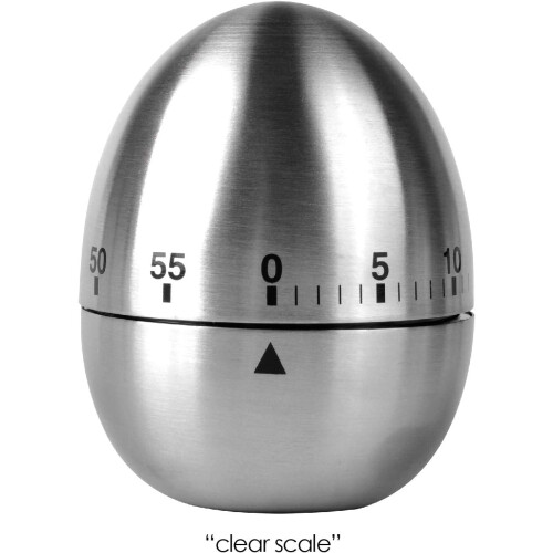 Egg Kitchen Timer Mechanical Rotating Alarm Stainless Steel 60 Minute Timer for Cooking 1