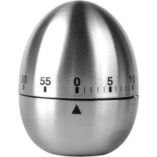 Egg Kitchen Timer Mechanical Rotating Alarm Stainless Steel 60 Minute Timer for Cooking