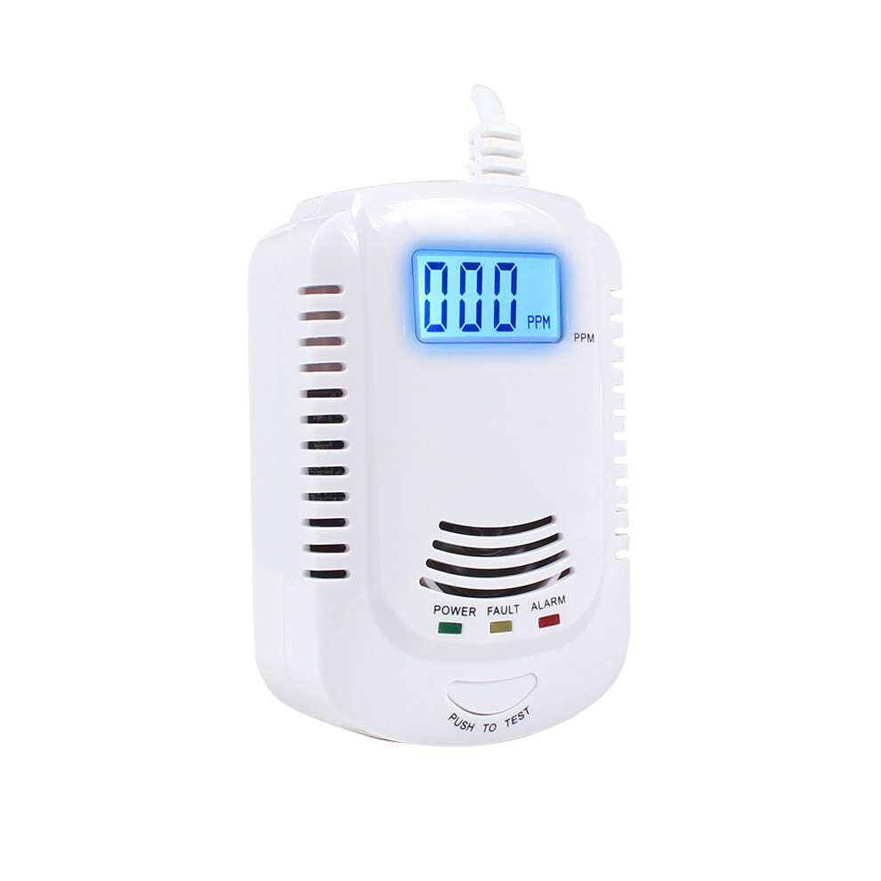 Gas Detector - Lpg/Natural Gas/Coal Gas Leak Sensor, Butane Methane Propane Gas Monitor, Strobe Light Warning, Plug-In Gas Alarm Suitable For Kitchen 9469042595713