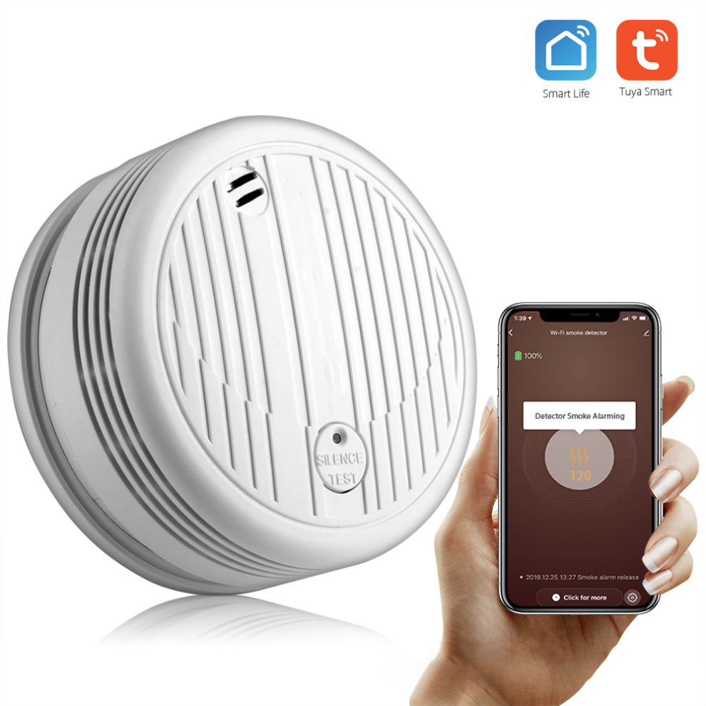 Smart Home Wireless Interconnected Smoke Detector Wireless Smoke Detector Sound And Light Fire Smoke Alarm 9469042595751