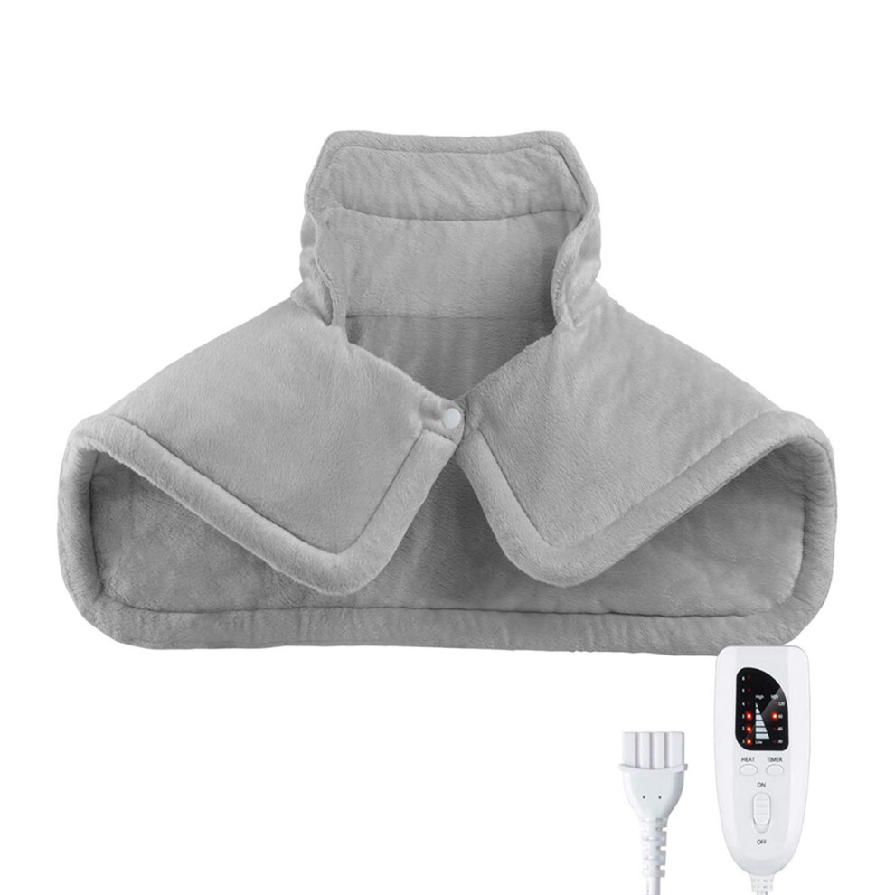 Lifeasy 58X40cm Warm Shoulder Warm Back Heating Blanket Plush Electric Blanket Multi-Functional Home Heating Shawl Electric Heating Shawl A