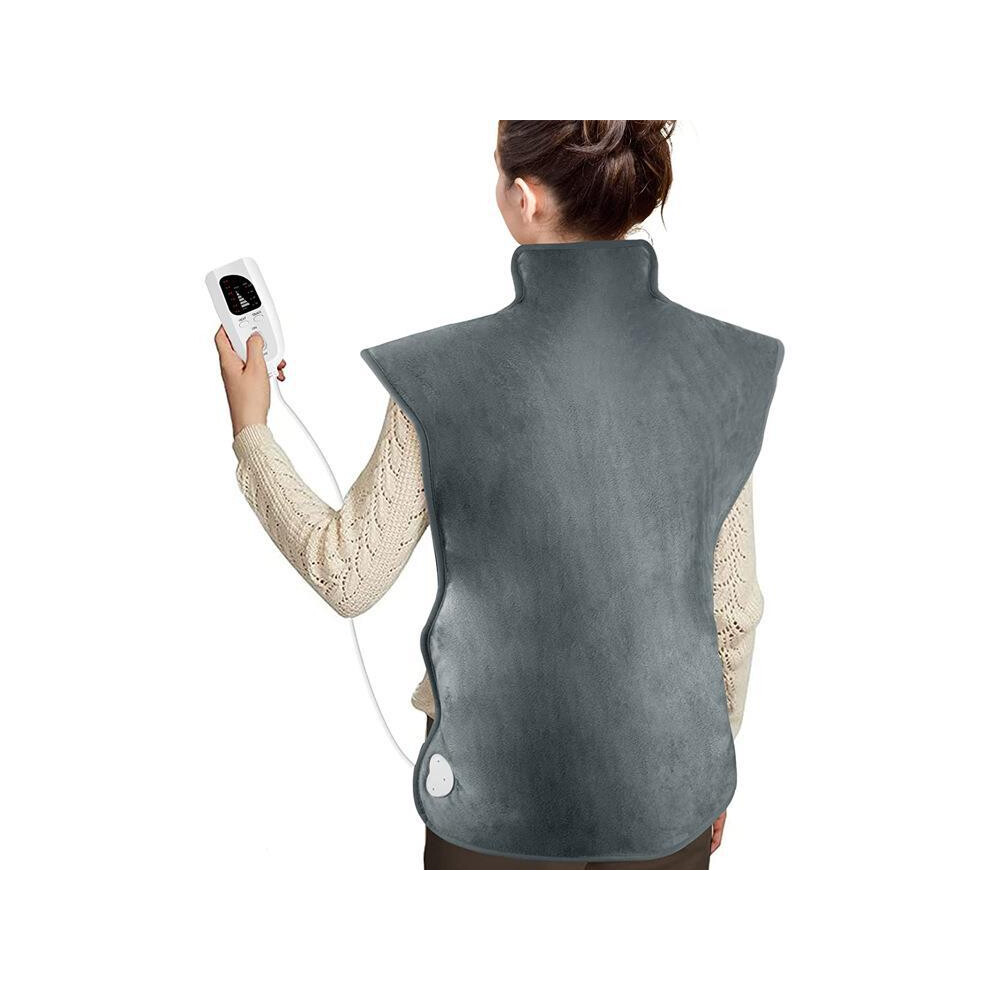 Lifeasy Electric Heating Pad For Back Neck Shoulders | Back Heating With Auto Shut-Off & 6 Temperature Levels