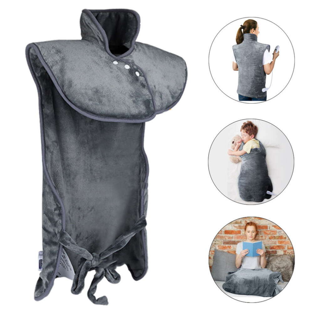 Lifeasy Electric Heating Pad For Back Neck Shoulders | Back Heating With Auto Shut-Off & 3 Temperature Levels