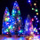 Battery Operated String Lights 20 Multi-Colored Micro LEDs on Silver Cable 3