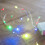 Battery Operated String Lights 20 Multi-Colored Micro LEDs on Silver Cable 2