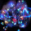 Battery Operated String Lights 20 Multi-Colored Micro LEDs on Silver Cable 4