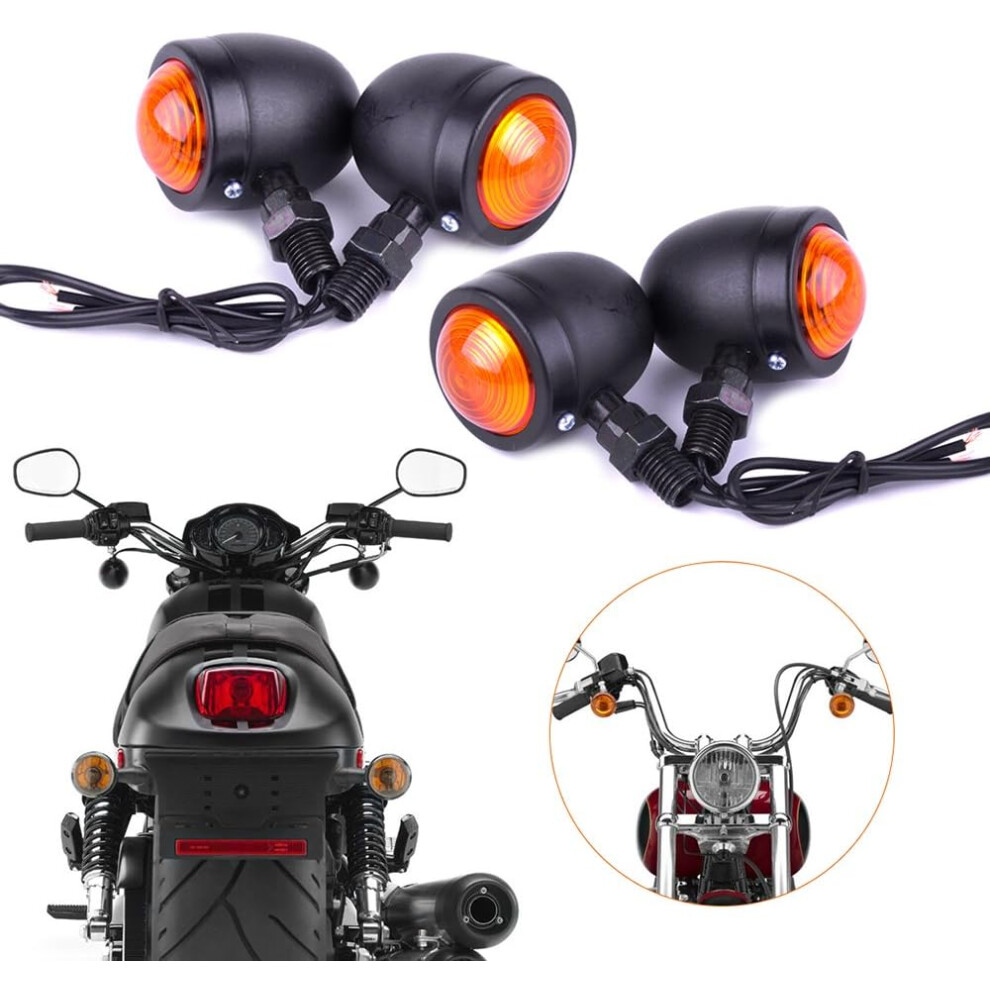 4Pcs Motorcycle Indicators Turn Signal Lights 12V Waterproof Universal For Motorbike Scooter Quad Cruiser Off Road 9469042604545