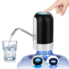 Bottled Water Dispenser, USB Charging Drinking Water Pump Portable Electric Water Dispenser Water Bottle Switch for Universal 5 Gallon Bottle (Black)