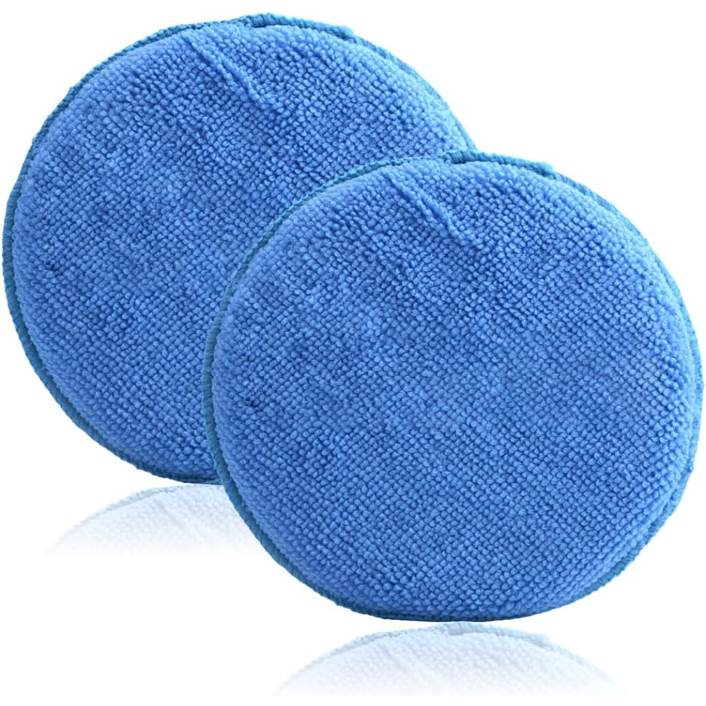 2Pcs Microfiber Applicator Pad, Microfiber Hand Polishing Sponge, Car Polishing Sponge, Application Pad for Wax, Polish, Paint Cleaner, Waxing-image-OPC-PG5R69T-NEW