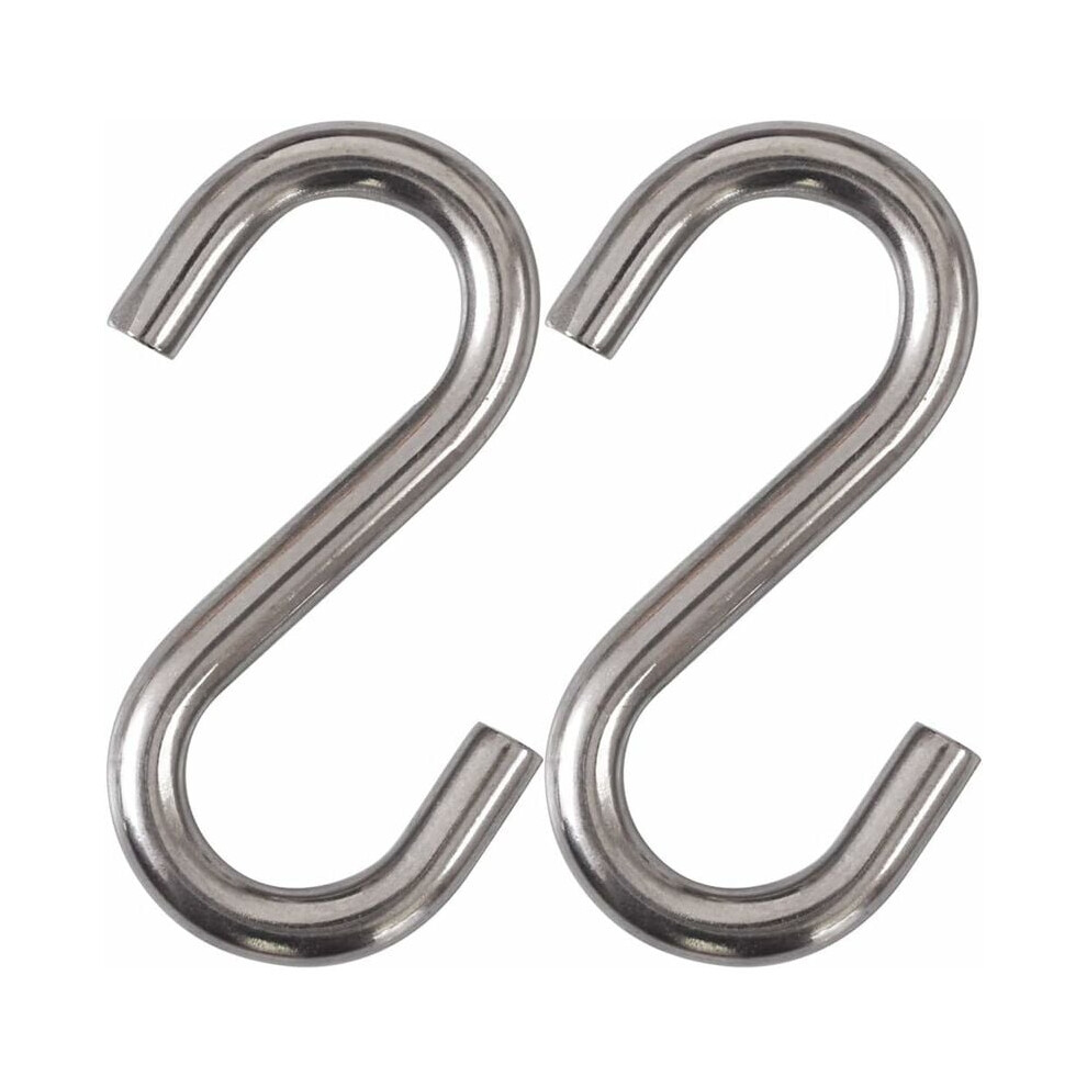 Pack Heavy Duty 304 Stainless Steel S Hooks 3 Inch Hammock Swing S Hooks Industrial Grade Utility Hooks 9469042607546