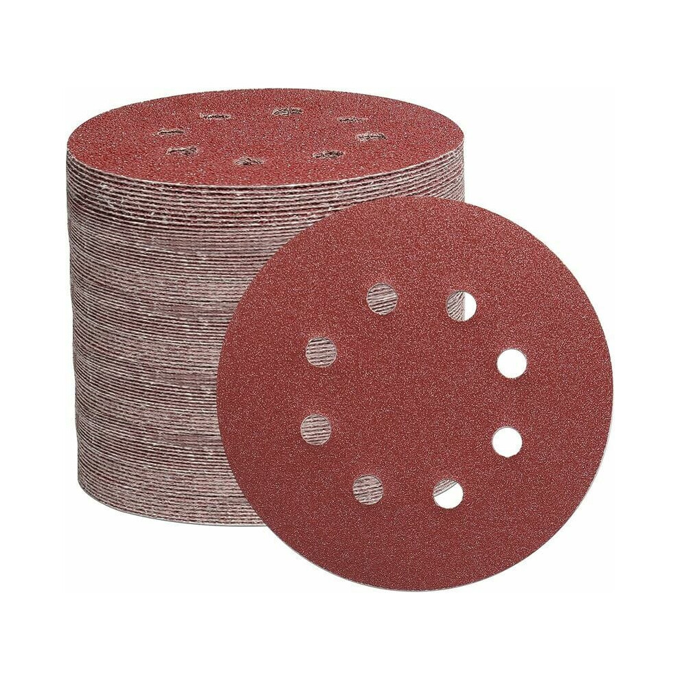 105Pcs Sanding Discs, 125Mm Sanding Discs For Random Orbital Sander, (Abrasive Grit 40/60/100/150/240/320/600) 9469042607447