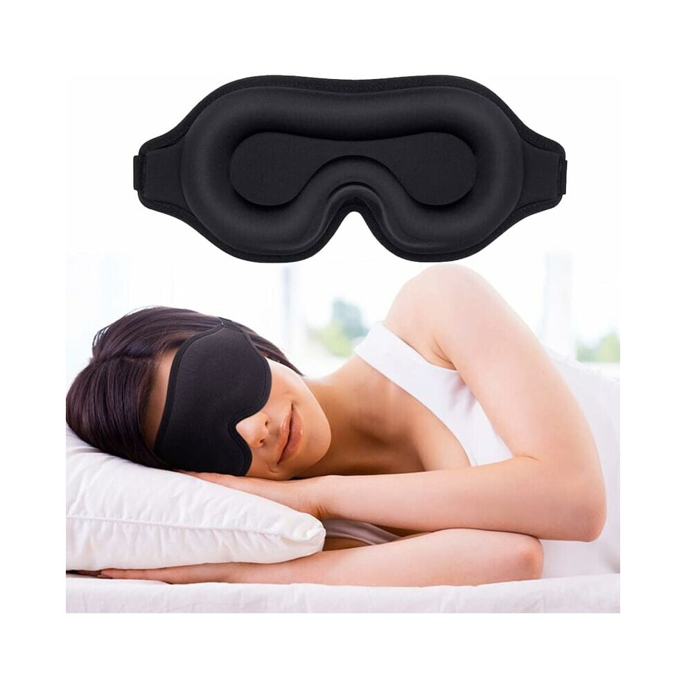 Lifeasy Light 3D Blocking Sleeping Goggles Eye Mask For Women Men, Full Coverage Blocking Eye Mask With Adjustable Strap For Travel Nap