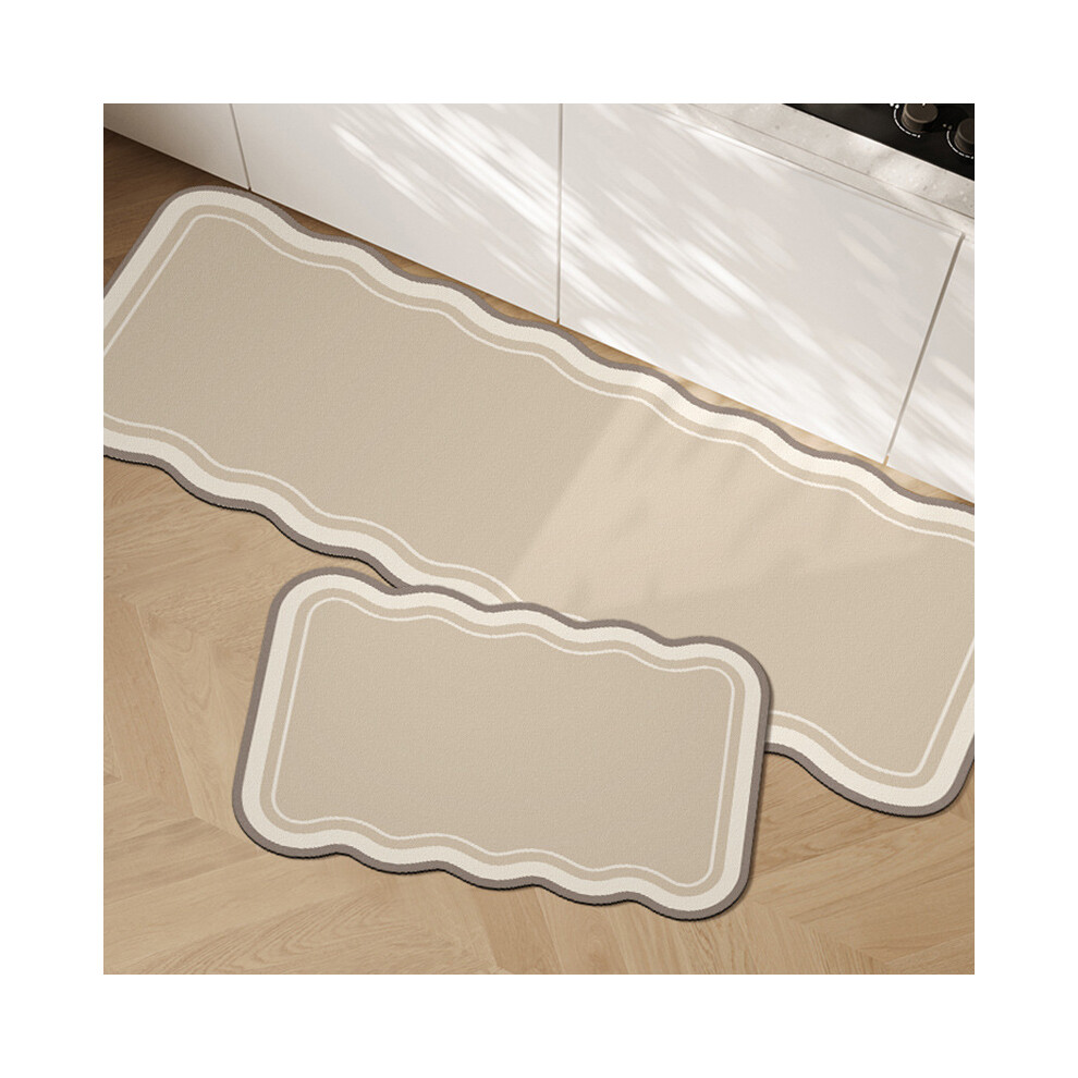 2 Pieces Non-Slip and Machine Washable Kitchen Mats, Printed Doormat Kitchen Floor Mats, Kitchen Rugs in Front of Sink, 40x120cm+40x60cm(style 4)-image-OPC-PG5R6DY-NEW