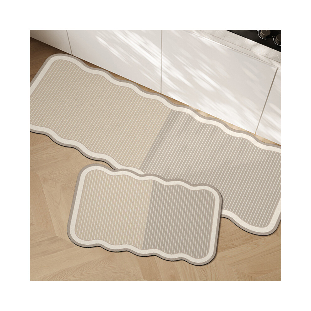 2 Pieces Non-Slip and Machine Washable Kitchen Mats, Printed Doormat Kitchen Floor Mats, Kitchen Rugs in Front of Sink, 40x120cm+40x60cm(style 1)-image-OPC-PG5R6DZ-NEW
