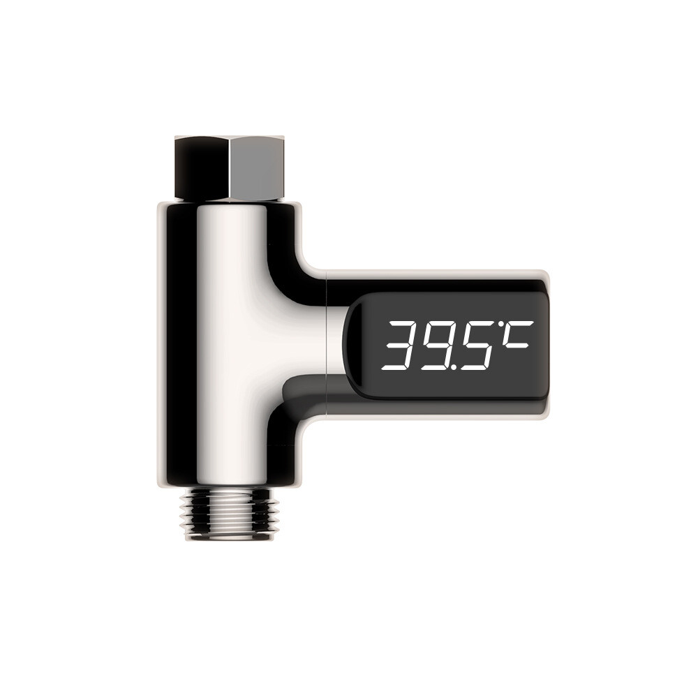 Lifeasy Led Shower Thermometer, Phe Digital Thermometer 5-85C, With 360 Rotatable Thermometer, Led Water Meter, Shower Water Thermometer For Kids Elderly